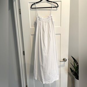 H&M White Midi Dress